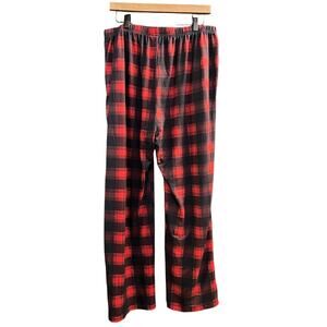 MoFiz Red and Black Buffalo Plaid Pull On Style Loungewear Pants Size L